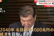 自民党･石破首相｢2040年名目GDP1000兆円目指す｣ 参院選の一番目の公約に｢所得5割増｣も