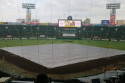 【悲報】今日の甲子園球場、先発は雨柳さん（青柳）試合開始直前から雨