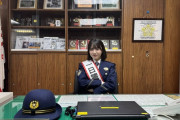 【NMB48】芳賀礼が大阪府南警察署の一日署長に就任