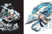 【グラブル】ハイラの解放絵、某ゲームキャラの昇進絵のパクリ疑惑が生まれてしまう…