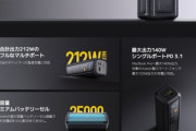 Xiaomiが発売した最大合計出力212Wの25000mAhモバイルバッテリー､12980円で安すぎる