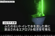【悲報】蓋のないトイレでうんち流すと最大1.5m汁が飛び散ることが判明