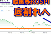【韓国崩壊】KOSPI暴落でついに2,300割れｗ　奈落の底へｗ
