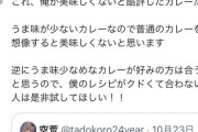 【炎上】一般人「無印のカレー美味すぎ！」 料理のお兄さん「それ、俺が酷評したカレーだ」