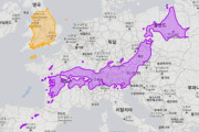 [韓国の反応]日本と韓国の領土の大きさが体感的にわかる画像「日本はこう見るとめちゃくちゃ大きいな」