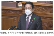 岸田総理｢イベントワクワク割､直ちに始めることは考えていない｣