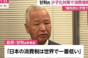 【悲報】日本人､少子化対策のために消費税増税｢反対｣71%･｢賛成｣22%