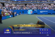 【朗報】シナー、マクドナルド下し無事全米オープン初戦突破！！