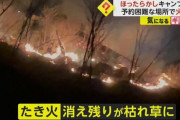 【山梨】大人気の「ほったらかしキャンプ場」、ほったらかしの焚き火が燃え移り山火事発生