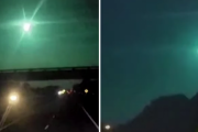 ルイジアナ州の空が緑色に染まる。まぶしいほどの輝きを放った謎の流星