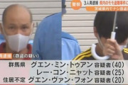 梨2000個を盗んだベトナム人3人逮捕　転売目的で山梨の桃盗難にも関与か