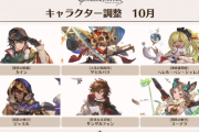 【グラブル】10/22キャラ調整所感、クリシャレムが結構良い感じ / サビルバラが奥義ゲージを撒くようになるも高揚削除が気になる部分