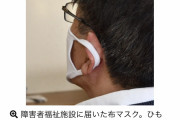 【悲報】国配布のマスク、紐が短くて付けられないwwwwwwwwwwwww