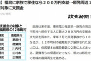 日本政府｢福島第一原発の周辺に移住したら最大200万円やるぞ｣