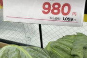 八百屋｢キャベツ1000円の時報道するなら200円に暴落した時も報道してほしい｣