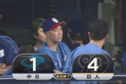 中日、日曜の天王山、巨人戦を落とし今シーズンを終える