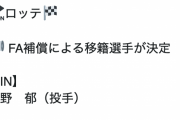 【ロ⇔楽】FA人的補償で酒居と小野が移籍