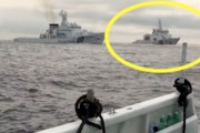 【尖閣動画】中国海警と海保巡視船に囲まれながら操業する漁船からの映像。