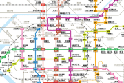 大阪メトロの路線図です。どの街に住みたい？
