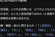 【画像】wikipediaの「日本の差別用語」の項目が酷すぎる