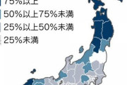 「2040年で消滅する都道府県」、発表