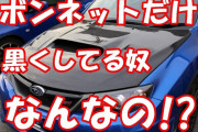 車オタってなんでボンネットだけ黒くするの？