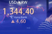 【ウオン安】韓国人「国が滅びるのですか？」ドル・ウオンが1345.2ウォンまで急落ｗｗｗ1350ウォン阻止に乗り出した当局　韓国の反応