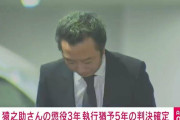 歌舞伎俳優の市川猿之助、懲役3年・執行猶予5年の有罪判決