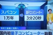 【速報】『量子コンピューター』、遂に日本で稼働。スパコンで1万年かかる計算を3分で