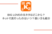 BIG LOVEの元ネタはどこから？ネットで流行ったのはいつ？使い方も紹介