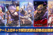 【グラブル】本日のガチャ更新でアンケガチャが開催！キャラ1位クピタン、石1位バブさんはどちらも2位に大差をつけた結果に