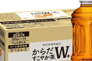コカ・コーラ からだすこやか茶W ラベルレス 350ml×24本に20％OFFクーポン出現中！