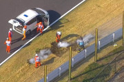 【F1】日本GPで突然芝生が燃える珍事　2箇所で発生し赤旗中断