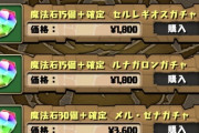 【パズドラ】確定ガチャ商法、1万人が買ったら売上1億と考えると凄いなwwww
