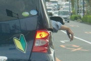 車の窓から腕出して運転してる奴ｗｗｗ
