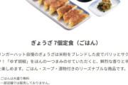 【画像】リンガーハットの『ぎょうざ７個定食（ごはん）』🥟🍚