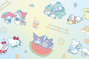 「おでかけ子ザメ×サンリオ」6月15日〜コラボカフェ開催！子ザメちゃんがシナモン・マイメロたち6キャラと夏を満喫！