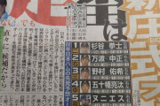 【悲報】スポーツ報知さん、とんでもない日ハムの来季予想オーダーを組んでしまう