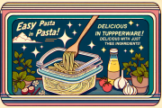 【時短】タッパーの中だけで完成する簡単パスタの作り方がこちら！！！
