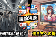 VTuber「まだ朝7時に通勤してるの？大事なもの失ってるよ」→議論沸騰してしまうｗｗｗｗ