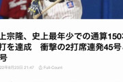 村上、ついに存在しない打席でホームランを放つ【通算150号】