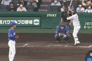 阪神２ー２中日　８回裏　大山悠輔　同点タイムリーヒット