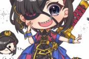 【FGO】ぽぽさんの蘭丸ちゃんイラスト！！　デフォルメ蘭丸ちゃんもいいですね！