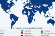 【画像】イギリスがまだ侵略していない国がこちらｗｗｗ