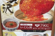 【悲報】なか卯のイクラアワビ丼（1200円）の画像と現実が違いすぎると話題www