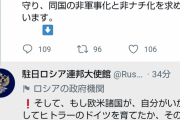 【悲報】駐日ロシア大使館さん、ツイッターで大発狂