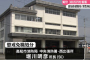 サッカー部のクラブ活動費約380万円を着服してパチンコ・パチスロ　高知市消防局の堀川明彦所長を懲戒免職処分
