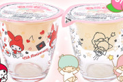 『サンリオ』マイメロ&キキララのグラス付き白桃ゼリーが販売決定！全国のファミマで数量限定