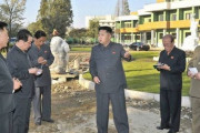 【悲報】金正恩さん、明らかに合成の背景で乗馬してしまう