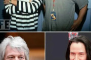 ボン・ジョヴィ 58歳、キアヌ・リーヴス 56歳、若い頃の写真を比較した結果・・・　海外の反応